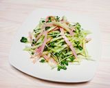 きゅうり＆ハム＆かいわれ大根のマヨサラダ作り方3写真