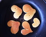 簡単☆型不要 ハートのホットケーキ作り方12写真