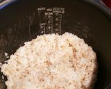 ふっくらモチモチ！押し麦もち米ご飯作り方3写真