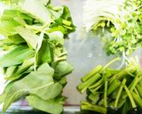 塩麹DE空心菜のとろみスープ作り方3写真