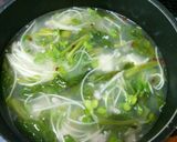 塩麹DE空心菜のとろみスープ作り方9写真