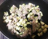 豚肉とナスとシソの甘辛炒め煮〜魯肉飯風作り方2写真