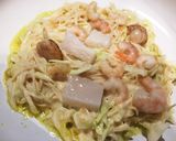 パリ♪カリ♪そうめん入りお好み焼き!作り方7写真