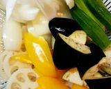 肉団子と夏野菜の酢豚作り方1写真