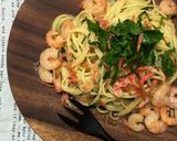 天然だしパックで作る 海老と大葉のパスタ作り方6写真