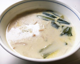 冷製も◎あさりと青梗菜の豆乳スープ作り方5写真