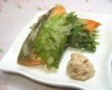 お宿メニューを再現。鮭天ぷらの梅マヨだれ作り方4写真