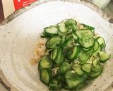 カレーライスに塩もみ胡瓜作り方1写真