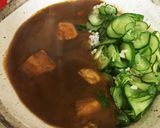 カレーライスに塩もみ胡瓜作り方2写真