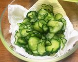カレーライスに塩もみ胡瓜作り方3写真