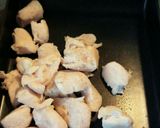 あっさり　鶏ササミのチーズポン酢焼き作り方3写真