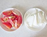 豚バラとトマトの生姜焼き作り方1写真