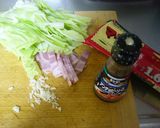 キャベツとアンチョビのスパゲティ作り方1写真