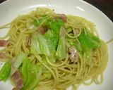キャベツとアンチョビのスパゲティ作り方5写真