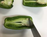 バター風味マーガリンでピーマンの肉詰め♪作り方1写真