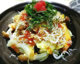 レンジでチン！梅じゃこ野菜たっぷりサラダ作り方5写真