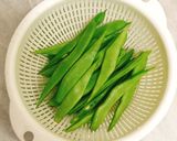 いんげんと豚挽肉のオイスターソースパスタ作り方1写真