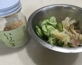 リンゴ酢で円やか茗荷とキュウリの混ぜ寿司作り方4写真