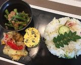 リンゴ酢で円やか茗荷とキュウリの混ぜ寿司作り方7写真