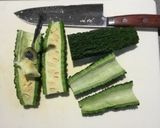 【簡単】苦くない！ゴーヤのマグロ煮和え作り方1写真