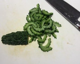 【簡単】苦くない！ゴーヤのマグロ煮和え作り方2写真