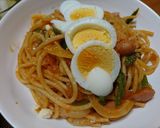 フライパン一つで極太ナポリタンスパゲティ作り方6写真