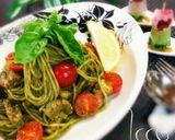 タコとミニトマトの冷製ジェノベーゼ作り方8写真