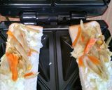 きんぴらごぼうで☆ホットサンド作り方4写真