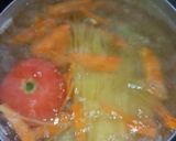 丸ごとトマトと野菜ジュースのスープパスタ作り方2写真