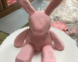 洋菓子細工☆うさぎのぬいぐるみケーキ作り方20写真