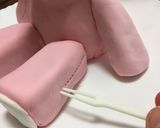 洋菓子細工☆うさぎのぬいぐるみケーキ作り方24写真