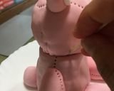 洋菓子細工☆うさぎのぬいぐるみケーキ作り方27写真