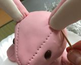 洋菓子細工☆うさぎのぬいぐるみケーキ作り方28写真