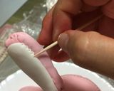 洋菓子細工☆うさぎのぬいぐるみケーキ作り方29写真