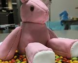 洋菓子細工☆うさぎのぬいぐるみケーキ作り方36写真