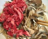 牛肉とごぼうとまいたけのしぐれ煮作り方3写真