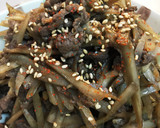 牛肉とごぼうとまいたけのしぐれ煮作り方6写真