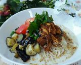 夏野菜とサンマ缶の♥こく旨豆乳そうめん作り方5写真