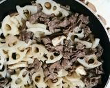 牛肉入りれんこんのきんぴら作り方6写真