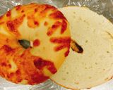 ベーグルのホットサンド☆クリチとハムトマ作り方2写真