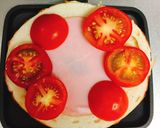 ベーグルのホットサンド☆クリチとハムトマ作り方5写真