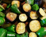 なすとピーマンの味噌コロ作り方2写真