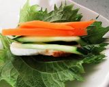 簡単☆ちくわと野菜の大葉巻き作り方4写真