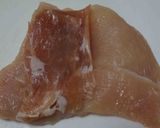 胸肉の生ハムはさみ焼作り方1写真