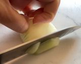 うどんの塩麹ナポリタン作り方1写真