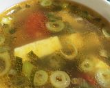 夏にぴったり！オクラ入り酸辣湯風スープ作り方4写真