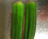 納豆・長芋・夏野菜のねばねば薬味和え♫作り方1写真