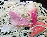 お刺身をパスタに♪作り方4写真