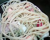 お刺身をパスタに♪作り方5写真