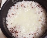 切り餅で！赤米のもっちりおこわ風作り方4写真
